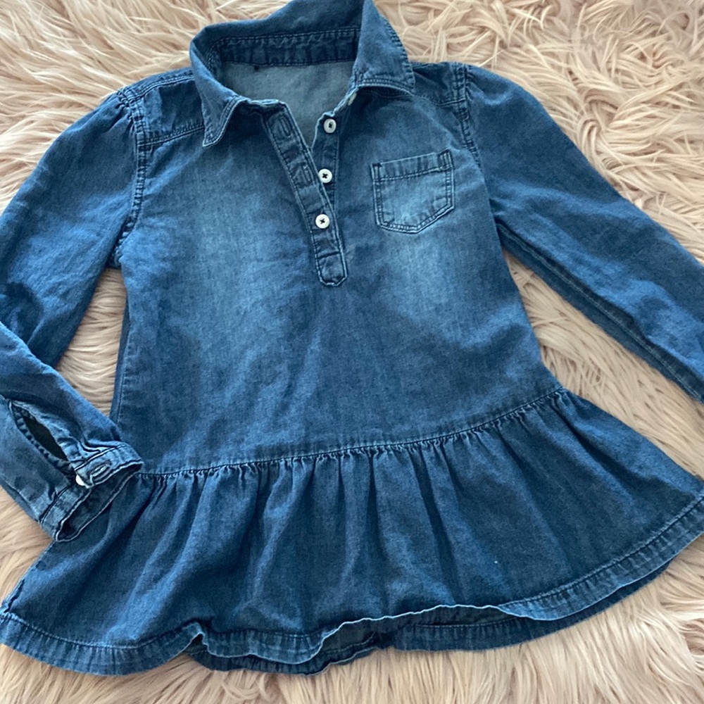 Girls Denim Style Top
